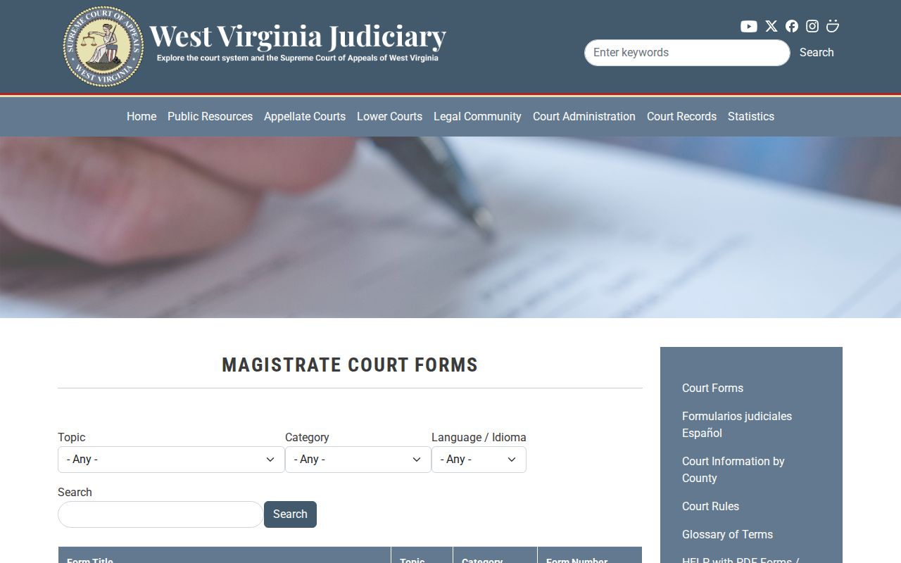 Mingo County criminal court docket magistrate citation forms