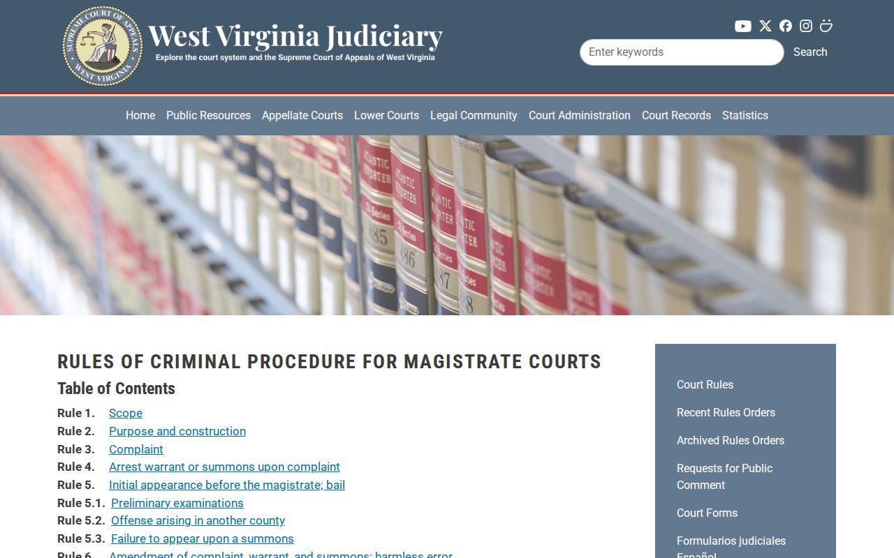 Mingo County traffic court citation plea and dismissal rules